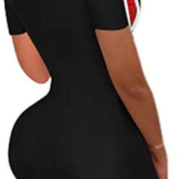 Womens Sexy Bodycon Stitching Rompers Jumpsuits - Picture 5 of 5